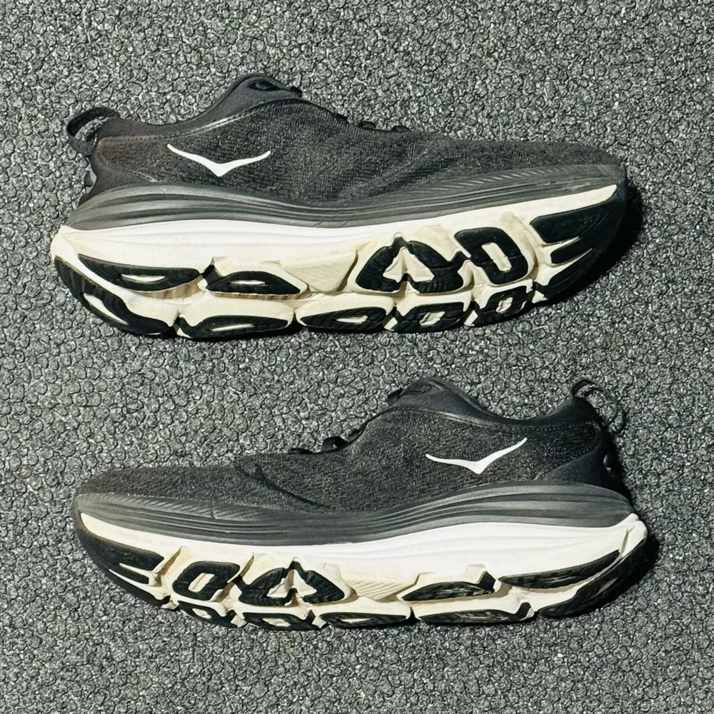 Hoka One One Gaviota 5 2E ‘Black White’ Sz 9.5M - Picture 4 of 6